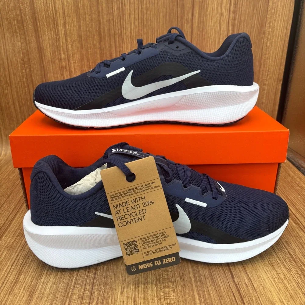 Nike Downshifter 13 Running‎ Shoes Mens 9.5 Navy Blue FD6454-400 Sneakers NEW